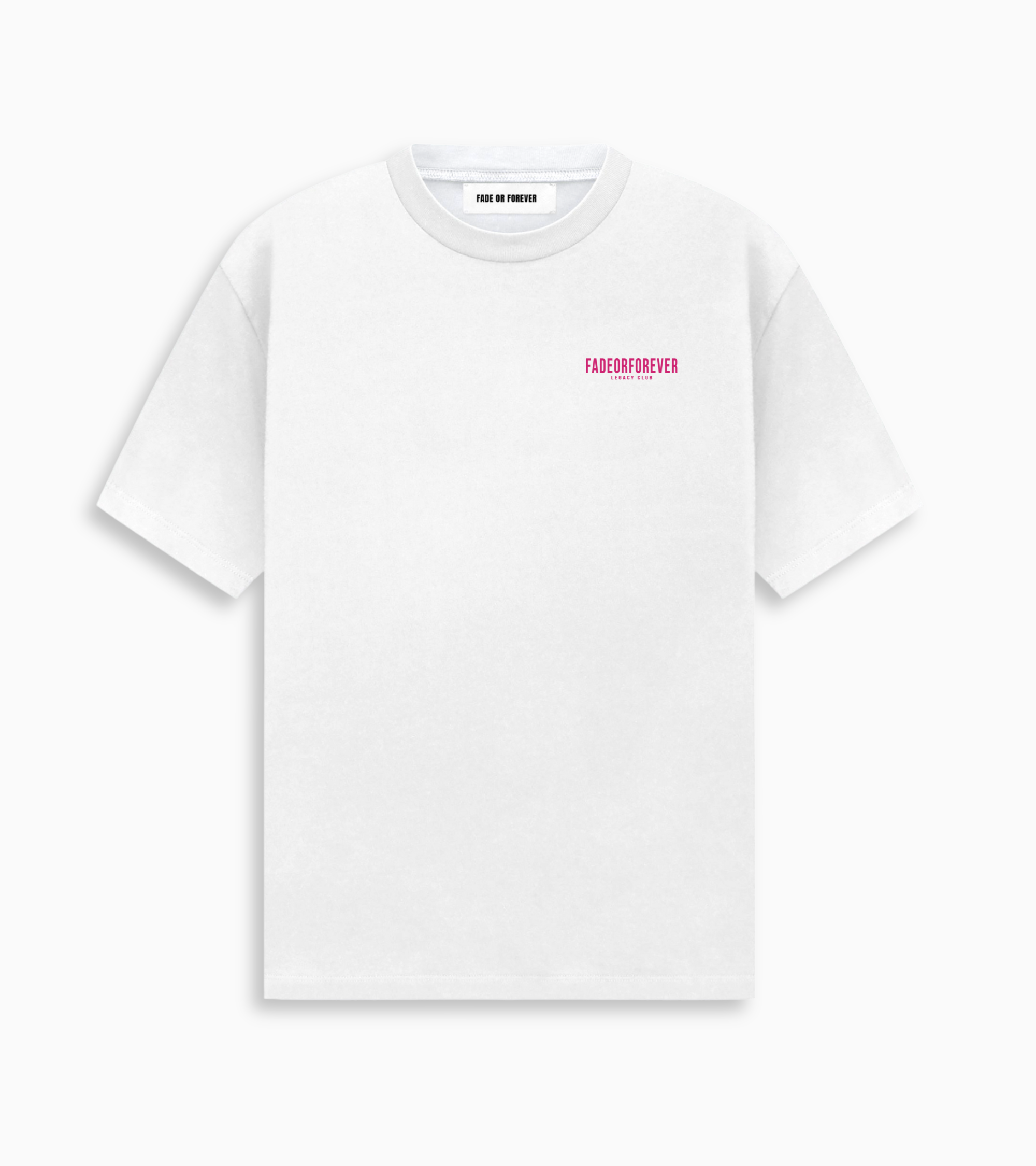Legacy T-shirt- White/Pink