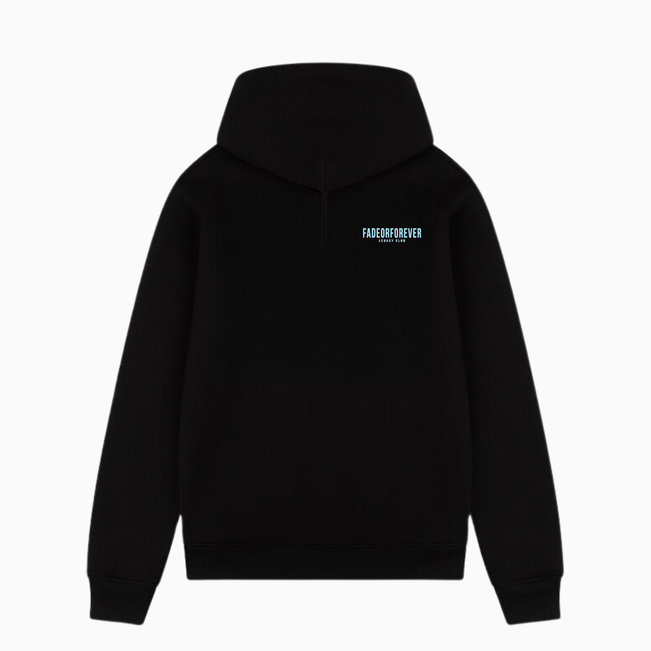 Legacy Hoodie- Black/Light Blue