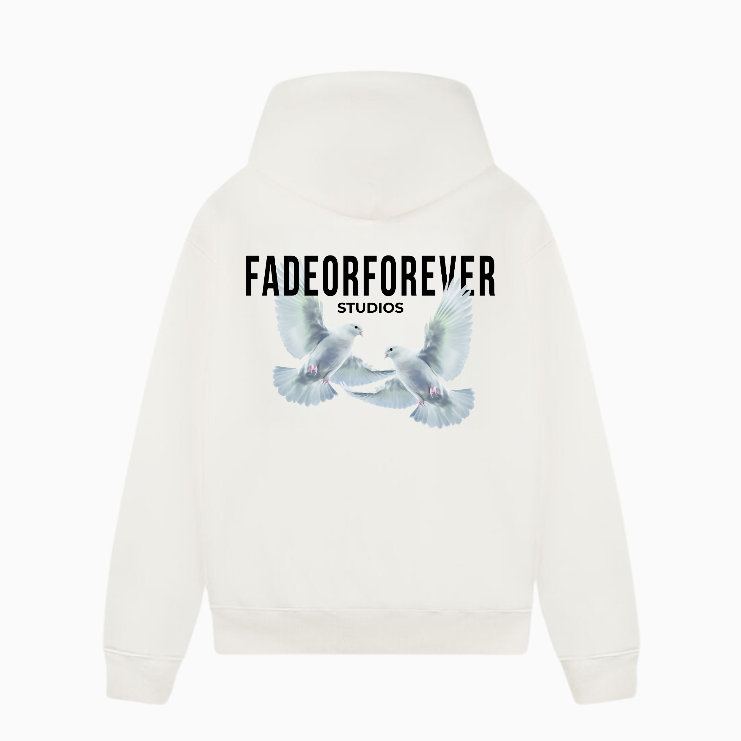 Dove Hoodie- White/Black