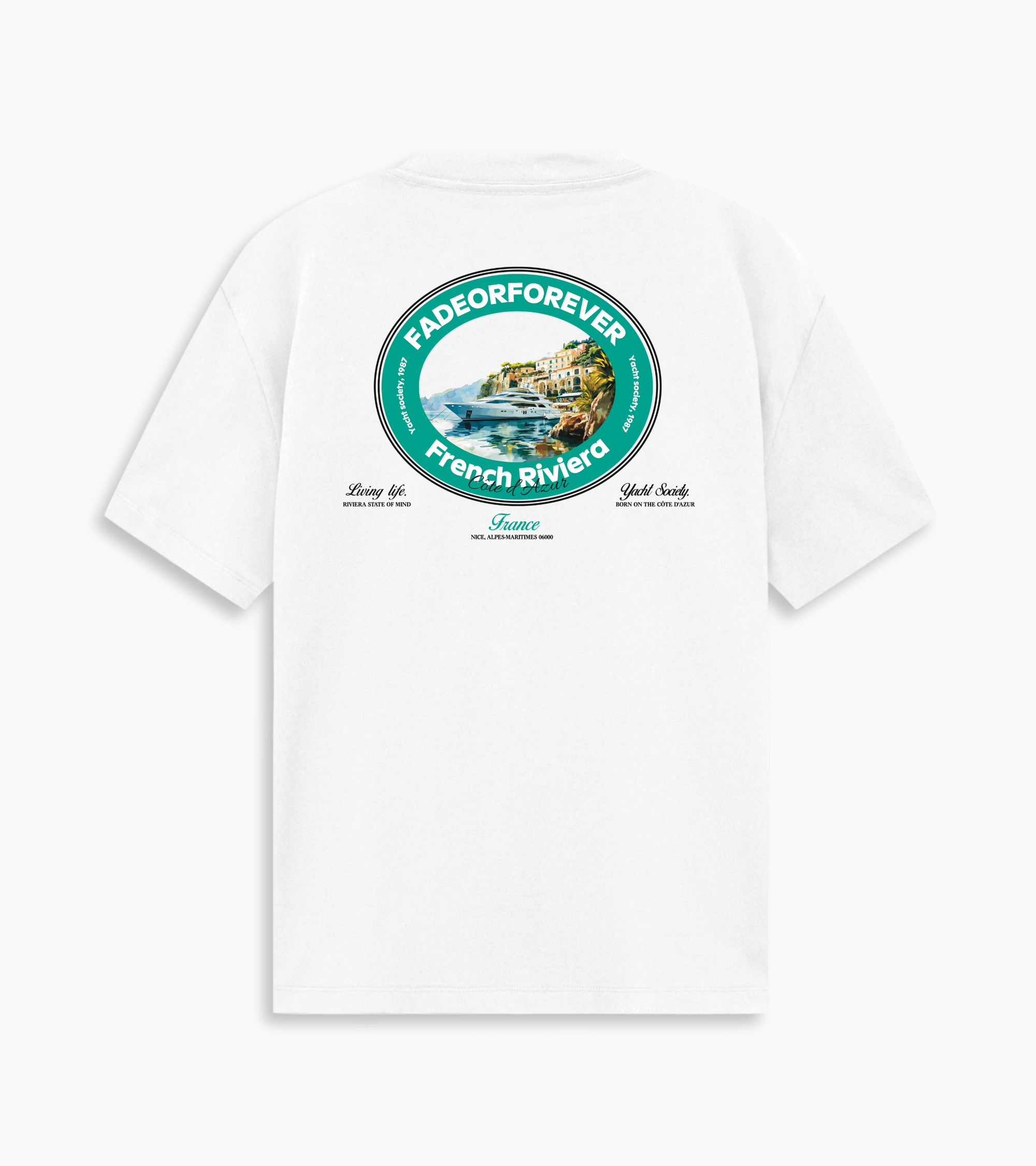 Riviera T-shirt- White/Green