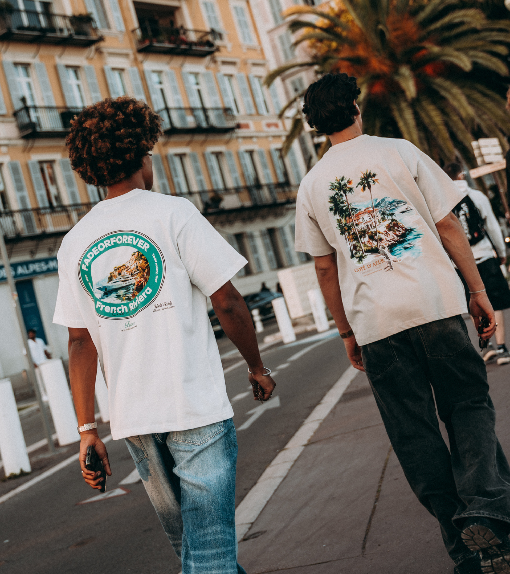 Riviera T-shirt- White/Green