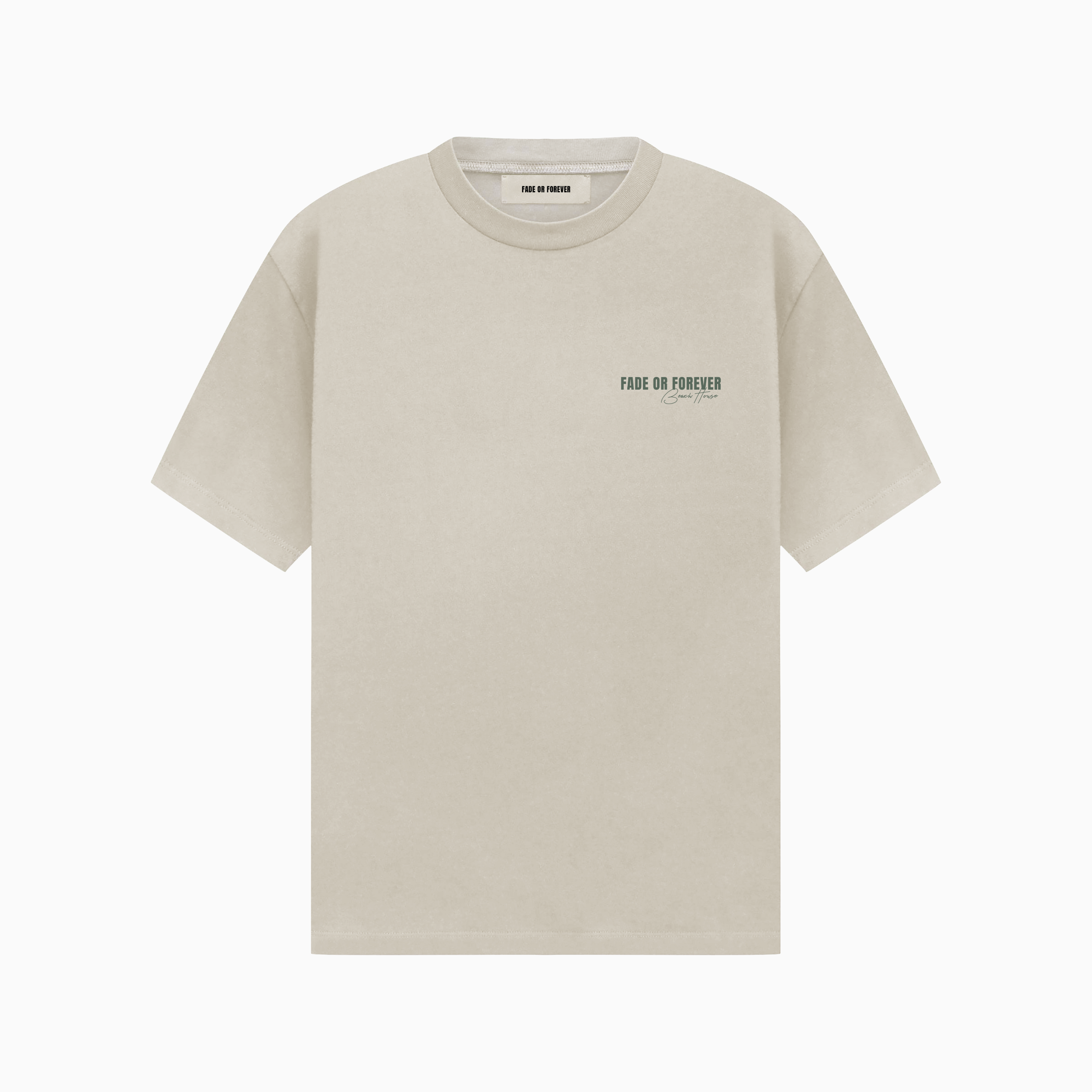 Palm T-Shirt Beige/Green