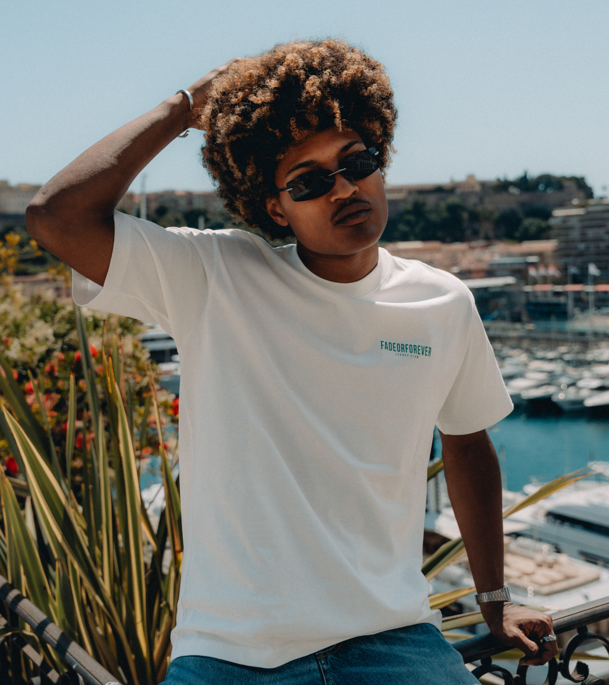 Legacy T-shirt- White/Green