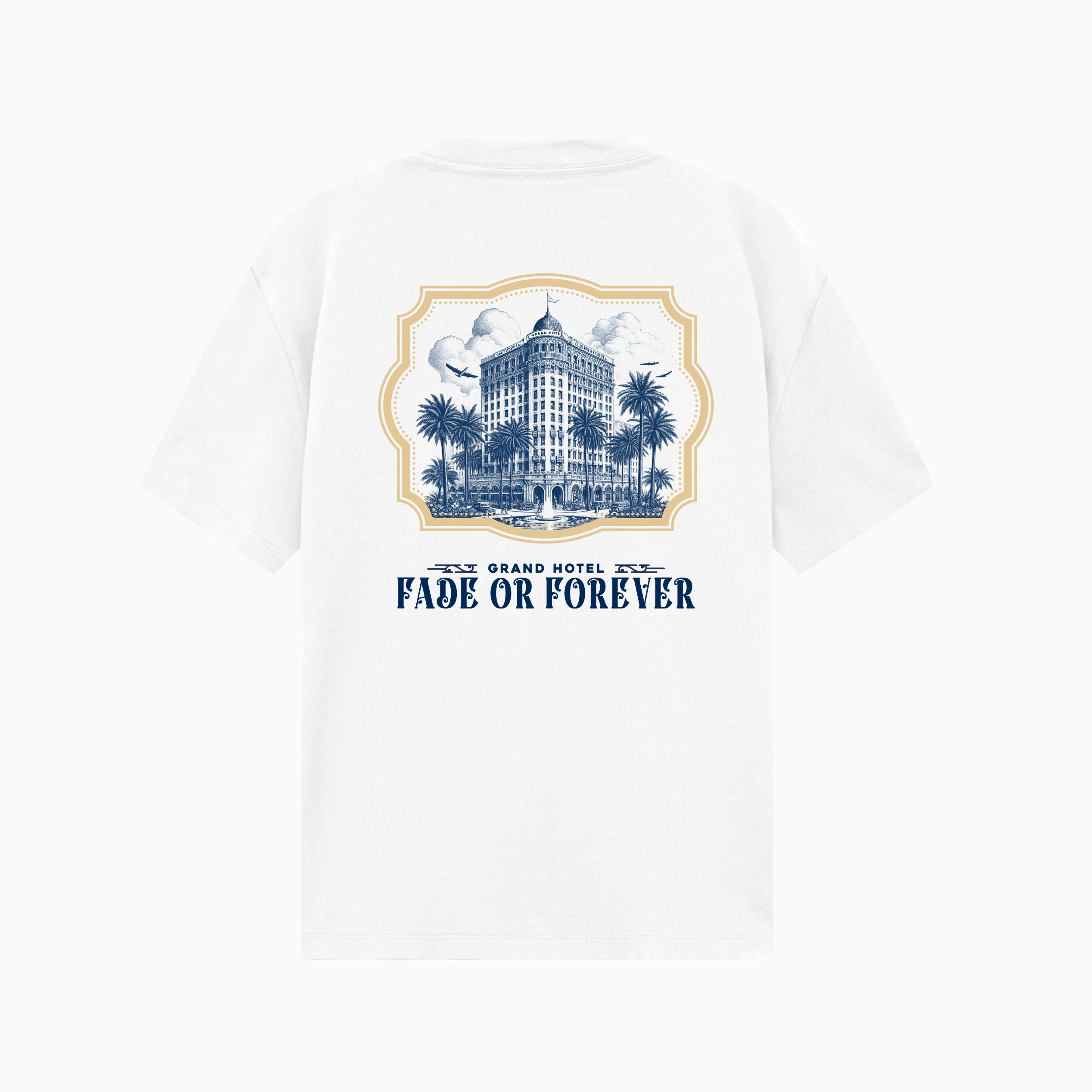 Hotel T-Shirt White/Blue