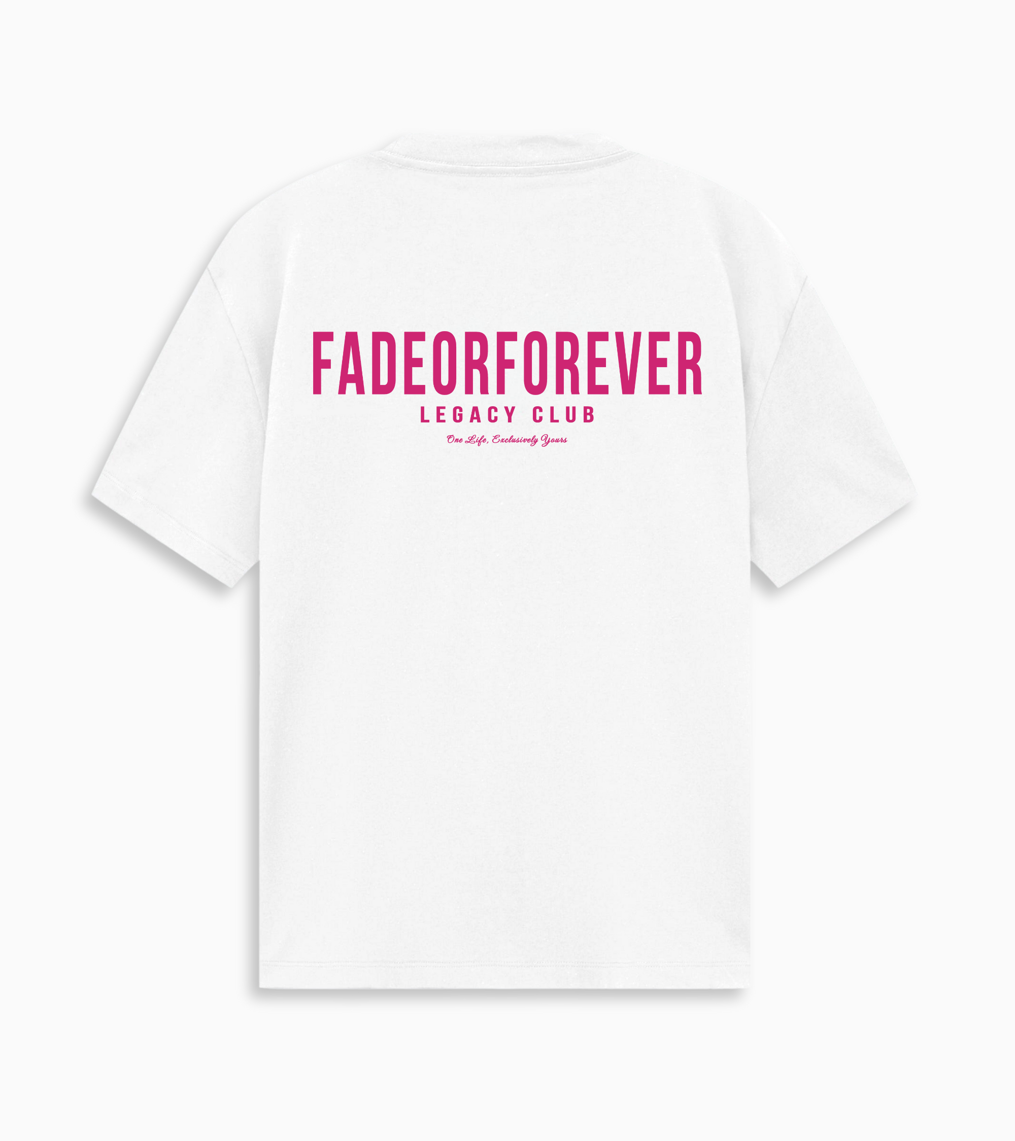 Legacy T-shirt- White/Pink